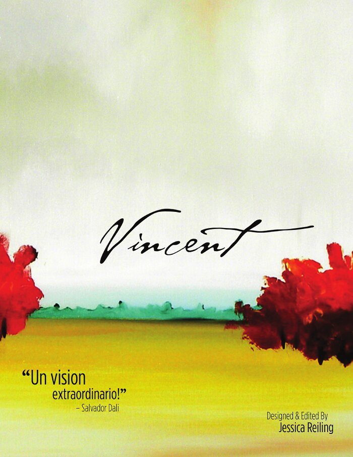 Cover of Vincent, 2011: red trees on a yellow field